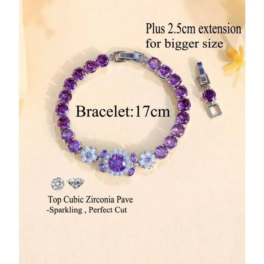 Sparkling Pink CZ Bracelet